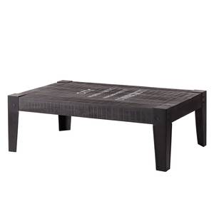 Table basse Keyport Manguier massif - Gris cendres / Noir - 120 x 75 cm