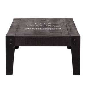 Tavolino da salotto Keyport legno massello di mango - grigio cenere / nero - 120 x 75 cm