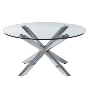 Salontafel Lagarde zilverkleurig - Zilver - Diameter: 82 cm