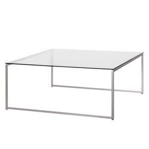 Table basse Lando Verre / Acier inoxydable - 91,5 x 91,5 cm