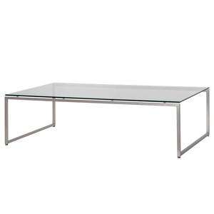 Table basse Lando Verre / Acier inoxydable - 102,5 x 60 cm