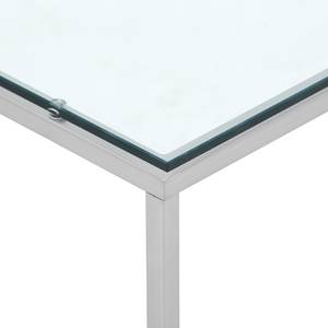 Table basse Lando I Verre / Acier inoxydable - Acier - 102,5 x 60 cm