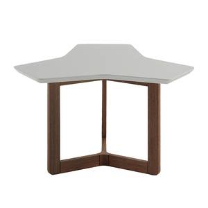 Table d'appoint Solberga Gris mat / Noyer