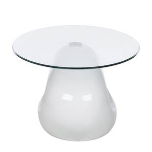 Table basse Light Verre - Blanc brillant - Blanc brillant