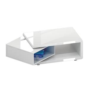 Table basse Lorainne (inclinable) Blanc brillant