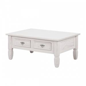 Salontafel Lucia massief grenenhout - wit