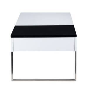 Table basse Max Blanc / Noir brillant