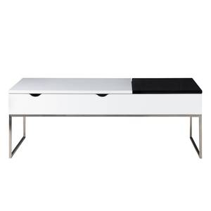 Table basse Max Blanc / Noir brillant