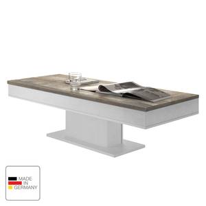Table basse Mells Marron - Blanc - Bois manufacturé - 120 x 40 x 60 cm