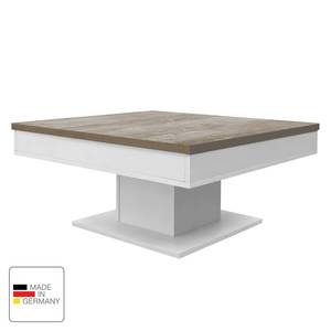 Table basse Mells Marron - Blanc - Bois manufacturé - 80 x 40 x 80 cm