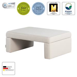 Salontafel Montese III geweven stof - Lichtgrijs