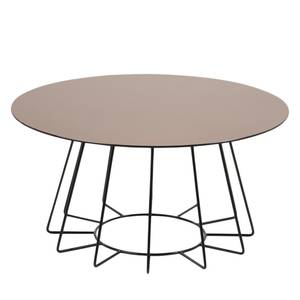 Salontafel Motegi glas/metaal - Bronze/Zwart