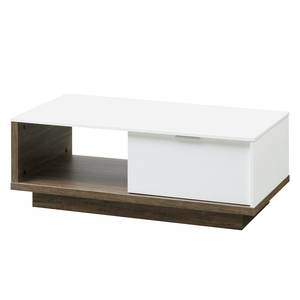 Table basse My Ell Blanc / Imitation chêne de Stirling