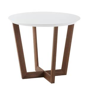 Table d'appoint Limmared Blanc mat / Noyer