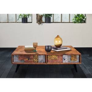 Table basse Orient Acacia massif / Métal - Multicolore