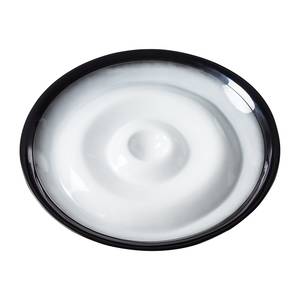 Salontafel Omchak glas/glasvezels - hoogglans wit/hoogglans zwart