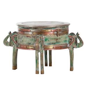 Table basse Panjim Manguier massif - Vert