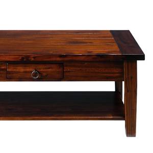 Table basse Pradesh Acacia partiellement massif Marron