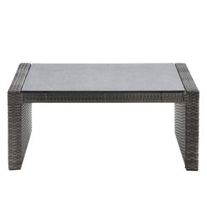 Table de jardin Rocking Polyrotin - Marron gris / Anthracite