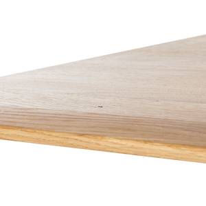 Table basse Solano Chêne noueux / Blanc - Réglable en hauteur