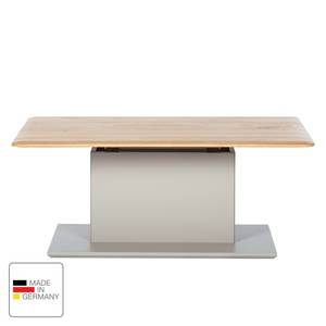 Table basse Solano Chêne noueux / Gris platine - Réglable en hauteur