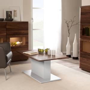 Table basse Solano Noix / Blanc - Sans fonction