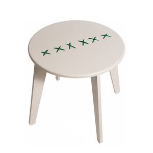 Salontafel Stitched lichtgrijs/mintgroen