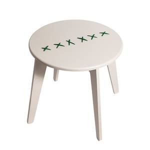 Salontafel Stitched lichtgrijs/mintgroen