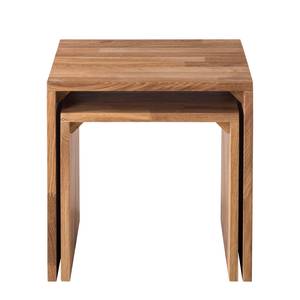 Tavolino da salotto SurinWOOD (2 pezzi) Marrone - Legno massello - 45 x 43 x 45 cm