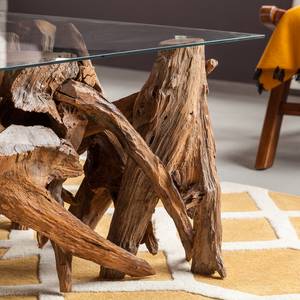 Couchtisch Trebas Teak massiv / Glas