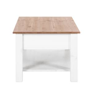 Table basse Valmer II Pin massif Couleur miel - Blanc / Pin