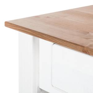 Table basse Valmer II Pin massif Couleur miel - Blanc / Pin