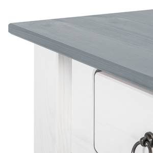 Table d'appoint Valmer I Pin massif Gris - Blanc / Gris