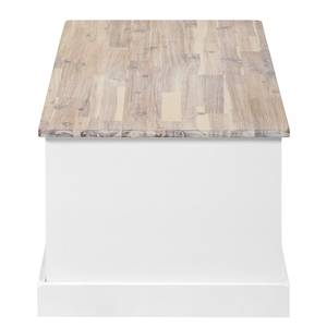 Salontafel Westcoast massief acaciahout - wit