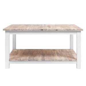 Salontafel Westcoast II massief acaciahout - wit