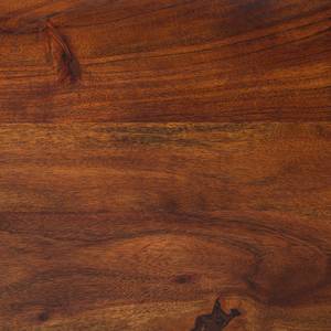 Table basse WOODSON avec tiroirs Acacia massif / Fer - Acacia brun