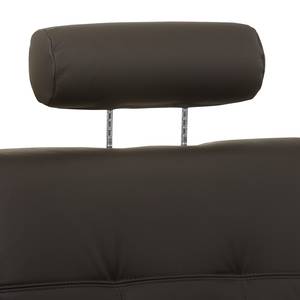 Wohnlandschaft Straid Espresso - Longchair davorstehend links / Ottomane rechts