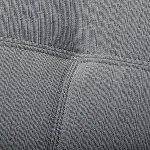 Canapé panoramique Straid Tissu - Gris argenté - Méridienne courte à droite / longue à gauche (vue de face)
