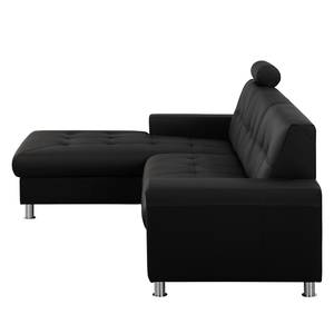 Ecksofa Straid II Schwarz - Longchair davorstehend links