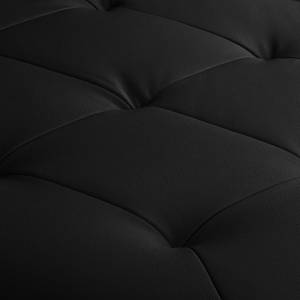 Canapé d'angle Straid II Cuir véritable / Imitation cuir - Noir - Méridienne courte à droite (vue de face)