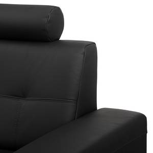 Ecksofa Straid II Schwarz - Longchair davorstehend rechts