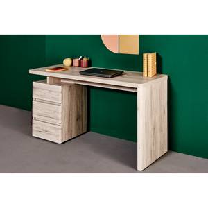 Schreibtisch CU-LIBRE C 240 Braun - Holzwerkstoff - 140 x 76 x 55 cm