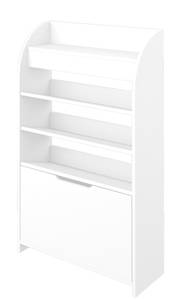 Schuhschrank „Ada“ Weiß Weiß - Holz teilmassiv - 70 x 114 x 25 cm