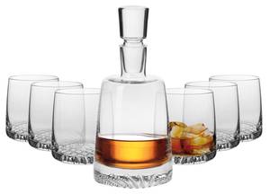 Krosno Fjord Whisky Karaffe Gläser Set Glas - 9 x 10 x 9 cm