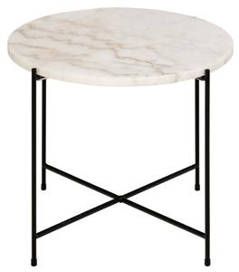 Table d'appoint Tangara Imitation marbre blanc