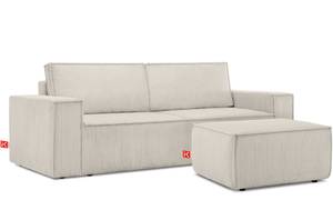 NAPI Sofa 3 Sitzer Cremeweiß - Breite: 244 cm