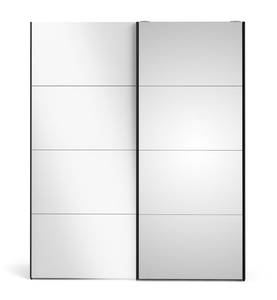 Armoire à portes coulissantes Veto B183 Noir brillant - Blanc