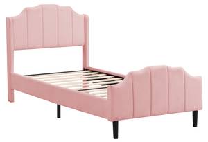 Lit en velours M466 Rose foncé