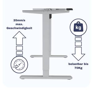 Schreibtisch-Gestell UP30, Silber