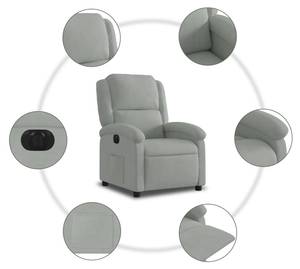 Fauteuil inclinable électrique 3032268-4 Gris lumineux